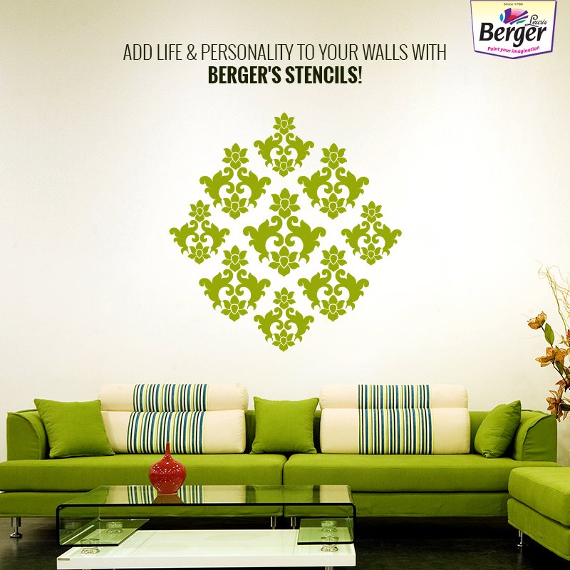 Berger Paints Wall Designs For Drawing Room