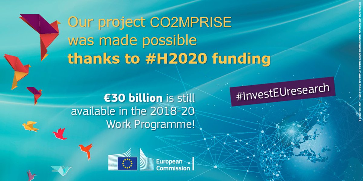 EUSciComm's tweet photo. Our project #CO2MPRISE was made possible thanks to #H2020 #InvestEUresearch!https://t.co/d2Ew0ITgEw https://t.co/1oP1WbzcJU