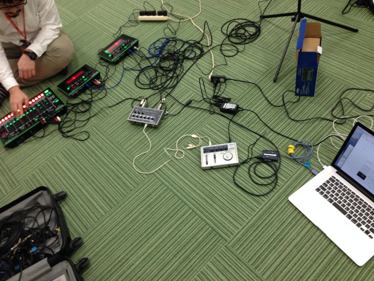 sascacci's tweet image. リハーサル #nodefest #webmidi