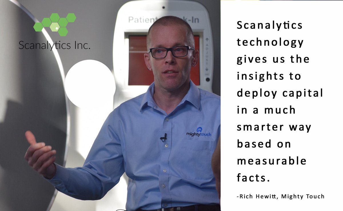ScanalyticsInc's tweet photo. Deploy #capital in a smarter way. Sounds like a plan Rich! #mightytouch #CTS #kiosk #iot #bigdata #analytics #data #tech #smartbuilding https://t.co/tjSUvqxWrH