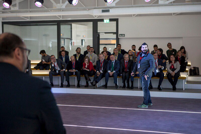 EnelGroup's tweet photo. Innovative solutions for sustainable transport. A next-generation system for electric &amp; hybrid vehicles that optimizes charging, reduces loading times and costs of energy invoices. Manuel Marín COO of @wall_box at the Madrid #EnelInnovationHub @THECUBEMadrid https://t.co/0A98QZGoGM