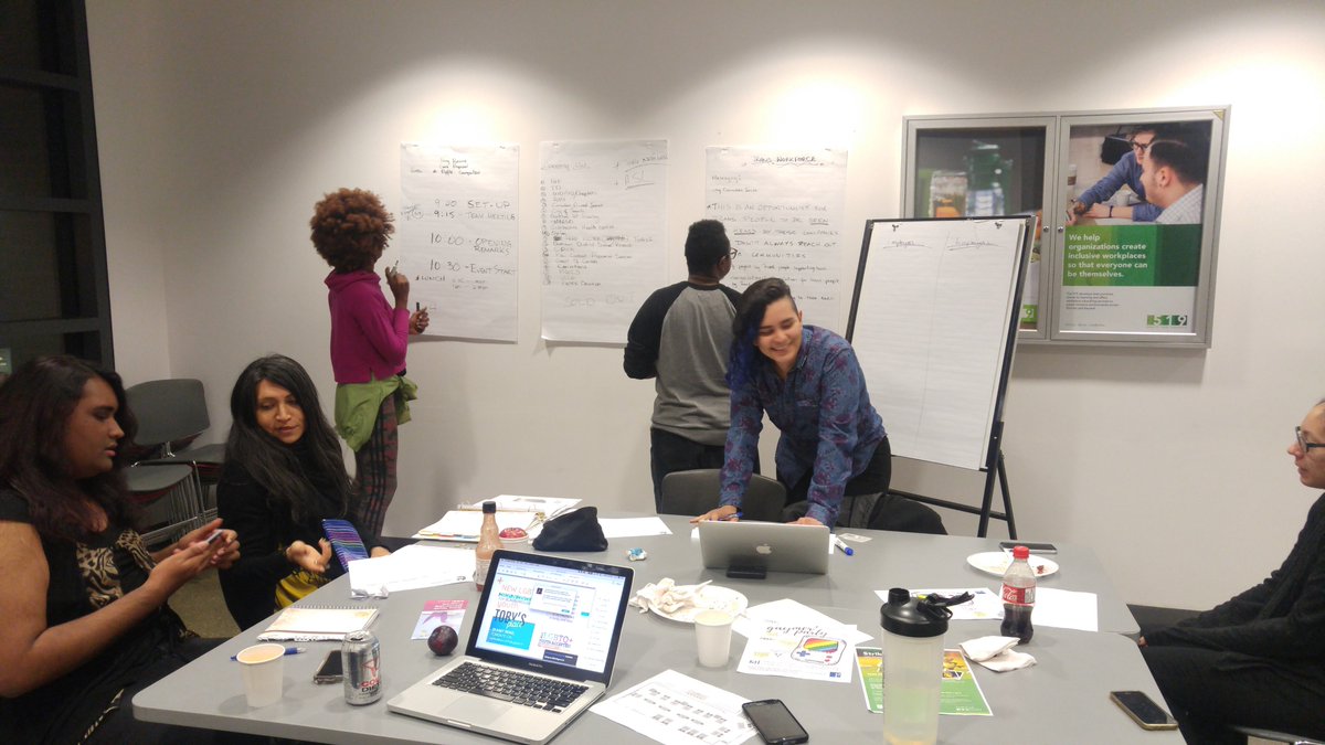 TransWorkforce's tweet photo. #TheSituationRoom... the A-Team getting ready for #Transworkforce. See y'all there! https://t.co/F0a6n6RH72