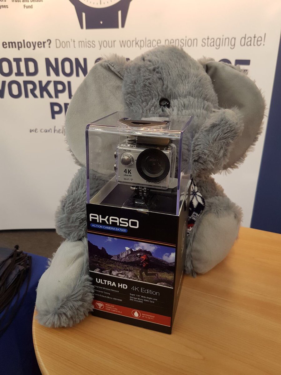 OPTESSLTD's tweet photo. Visit stand 266 @TheBusinessShow for a chance to win an underwater camera or huge cuddly elephant! #TBSUK #optpensions https://t.co/J16awdmaIk