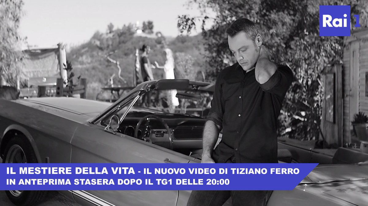 TizianoFerro's tweet photo. IL MESTIERE DELLA VITA in anteprima VIDEO stasera alle 20:30 su @RaiUno e da domani in tutte le radio! https://t.co/QGJYuF1VBN https://t.co/iybWzC4zIK