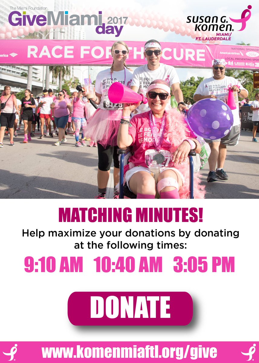 komenmiaftl's tweet photo. #GiveMiamiDay starts NOW! Will you help Susan G. Komen Miami/Ft. Lauderdale?
---> https://t.co/DgJJizRl0k https://t.co/nqUj9j71FC