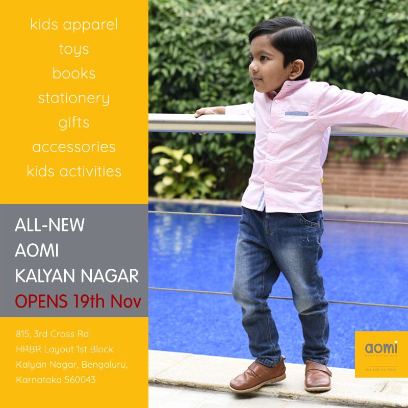 aomidirect's tweet photo. Shop the best of kids fashion, books, toys, accessories and gifts at the newest AOMI store opening 19th Nov at Kalyan Nagar!

#aomi #appleofmyi #kidsfashion #kidsclothing #happy #chambrayshirts #fullsleevedboysshirt #dressshirt #boysshirts #newstoreopening #newaomistore https://t.co/iwpzCO0Hy4