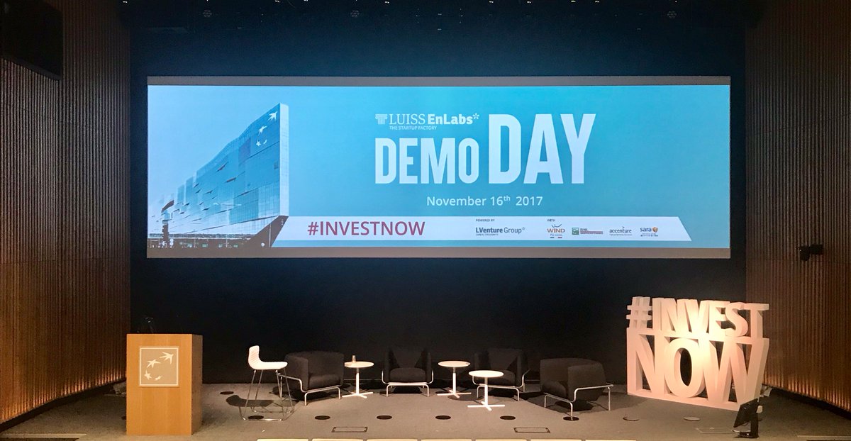 Today is Demo Day at #OrizzonteEuropa @BNLPeople headquarters! Good luck to our #startups <a href="/SpidChain/">SpidChain</a> <a href="/ruleat_app/">Ruleat</a> <a href="/Revotree_agtech/">RevoTree</a> <a href="/fitlunch_it/">fitlunch</a> @Powahome <a href="/TogetherPrice/">Together Price</a> and <a href="/InTimeLink/">In Time Link</a> #investnow Follow our live streaming on #LUISSENLABS FB 4pm GMT+2