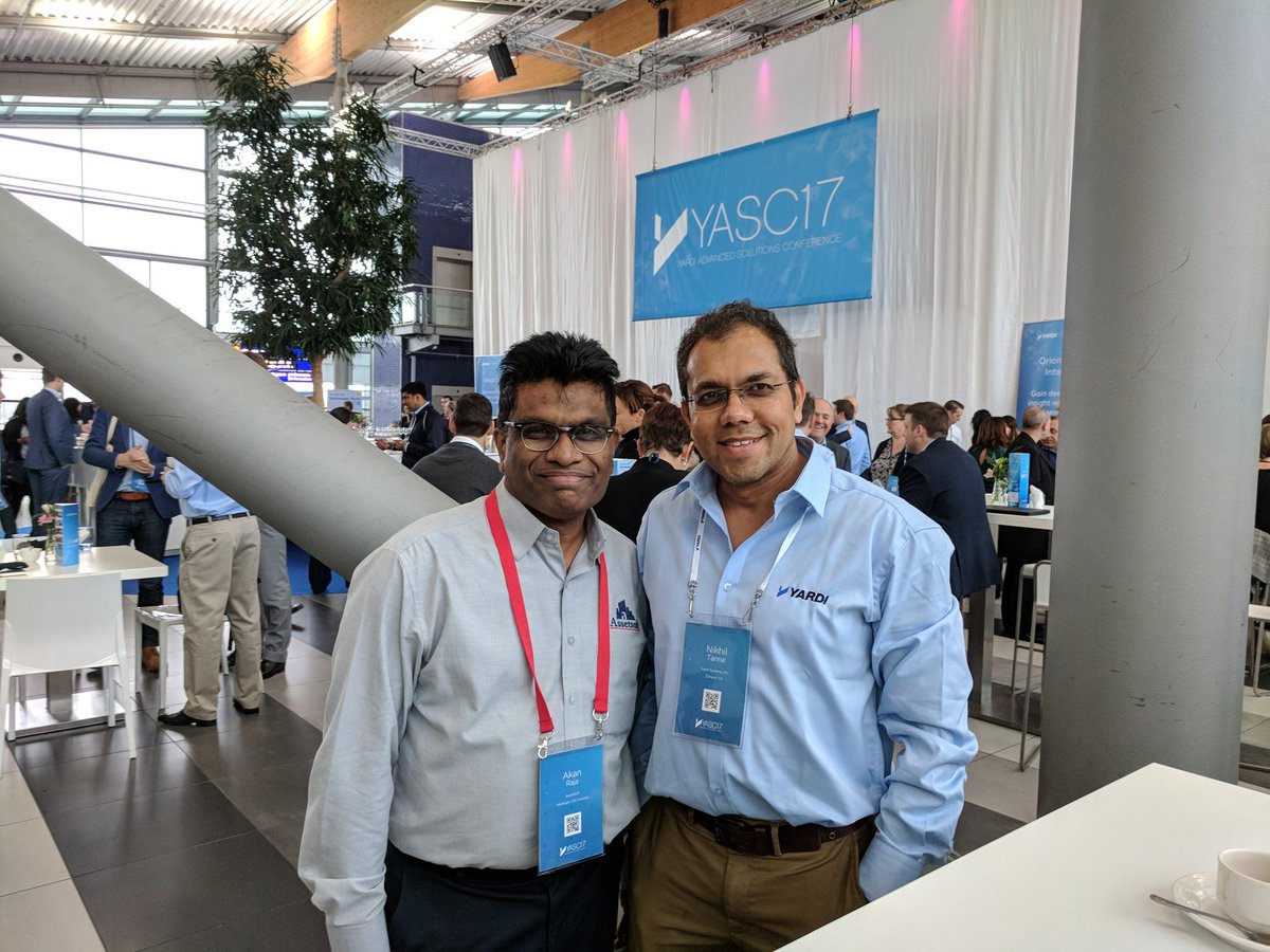 AssetSoft's tweet photo. Friend I worked with @yardi meeting again after few years #YASC2017 https://t.co/a4OlNmNWBh
