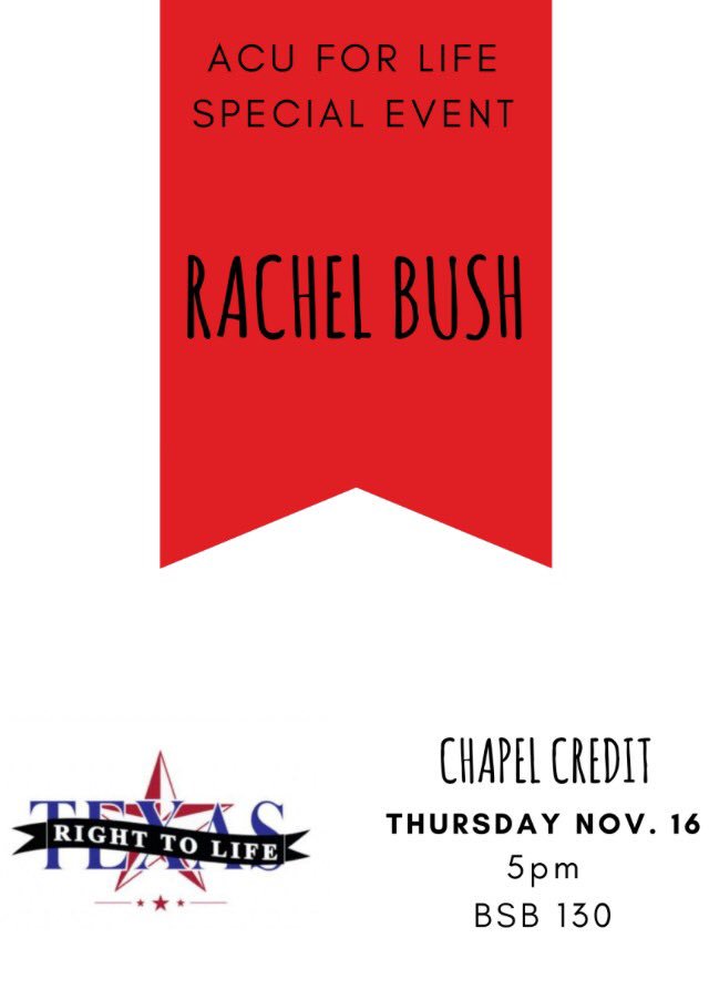 Guess what!? Rachel Bush is here with us and we can't wait for you to meet her! <a href="/TXRightToLife/">Texas Right to Life</a> #ProLife