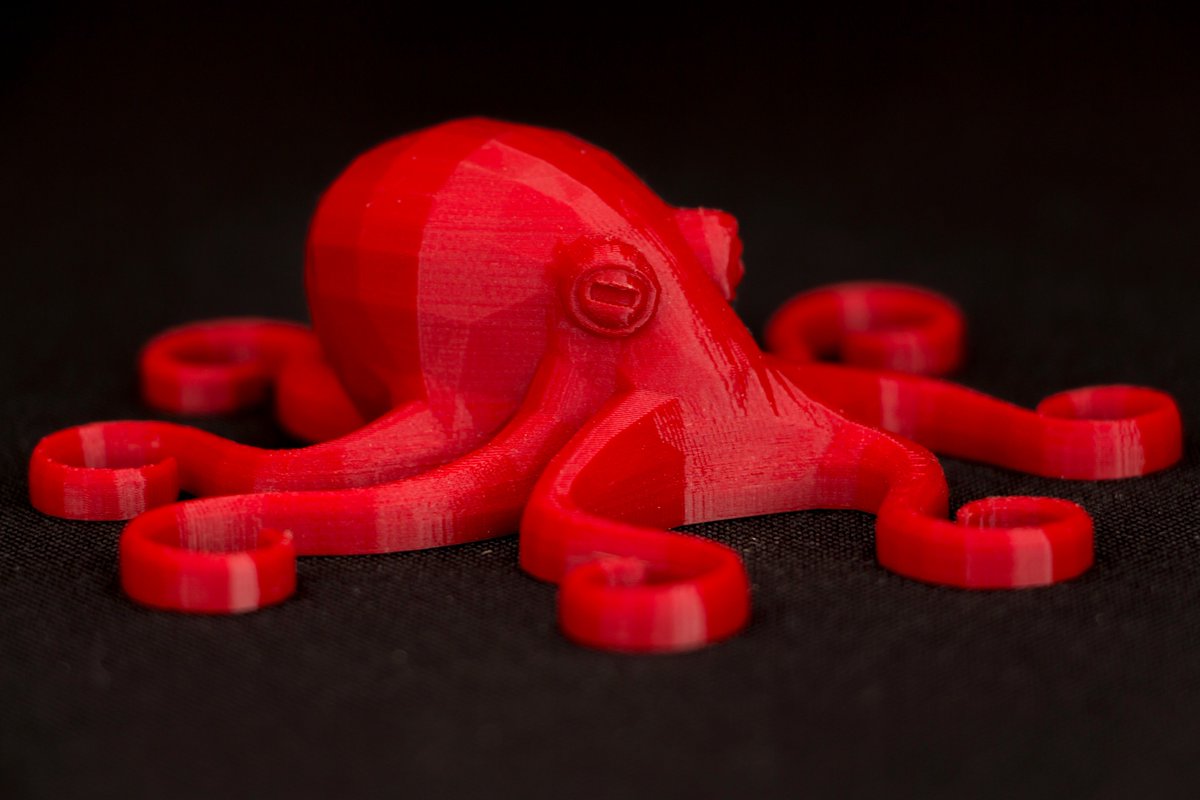 Impruve's tweet photo. Another Octupus Model by @3DCentralVA. Printed in @Fillamentum Pearl Ruby Red. #3Dprinting https://t.co/HMsCN3eQKp