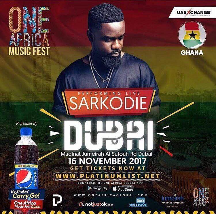 MotionHypeGh's tweet photo. #oneafricamusicfestdubai  @sarkodie Perfoming Live 🇬🇭 https://t.co/CZzLfRHGhE