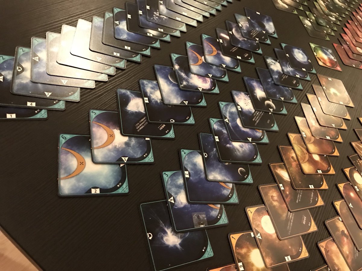 TacticalGames_'s tweet photo. #epic 181 cards of #SpaceEditor 🌏✨
All come in a starter pac! 💧🍃🏜🔥
#indiedev #indiegame #gamedev #tileplacement #boardgame #bgg #space #cosmos #universe https://t.co/tysTKtxwk2