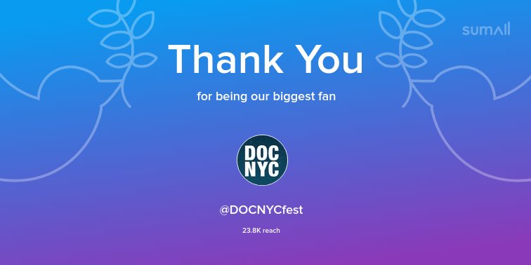 futureorbit's tweet image. Our biggest fans this week: @DOCNYCfest. Thank you! via sumall.com/thankyou?utm_s…