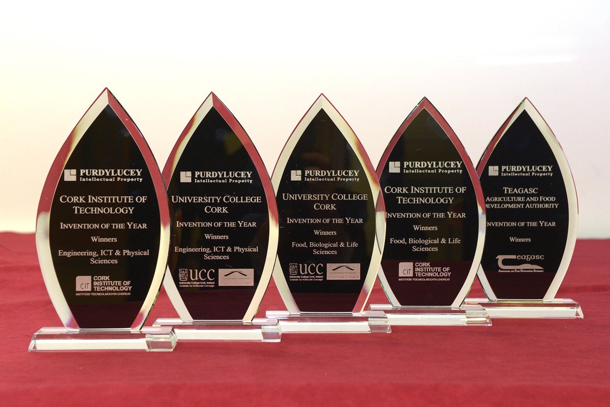 uccinnovation's tweet photo. Great evening to celebrate the #Bridgenetwork Consortium Invention of the Year Awards sponsored by @purdylucey Congrats to all the winners from @UCC @CIT_ie & @teagasc @KTIconnect #IOTYA @TeagascInnovate https://t.co/emzi5yRnRr
