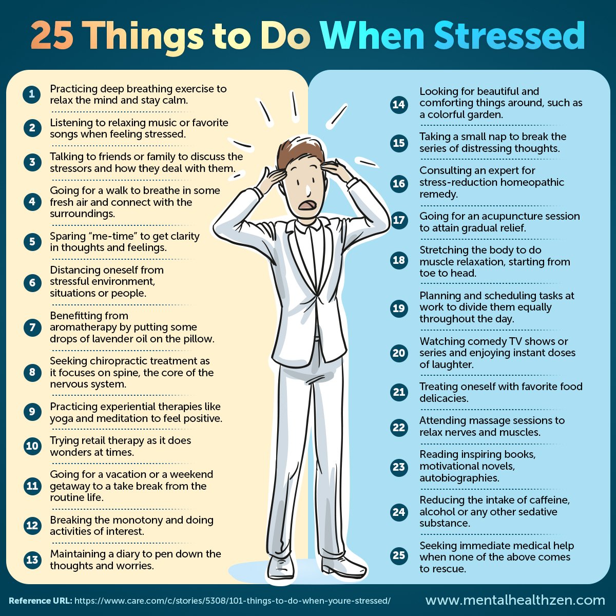 mhealthzen's tweet image. Here are a few self-help strategies that can be of great #help to deal with #stress. 

#ThursdayThoughts @myselfandhealth #MentalHealth @MHChat @HealingMB @DrDeniseMD @ConquerWorry #Anxiety #Depression @TalkToMe @CombatStress @StampStigma #Quoteoftheday @TimetoChange @NIMHgov