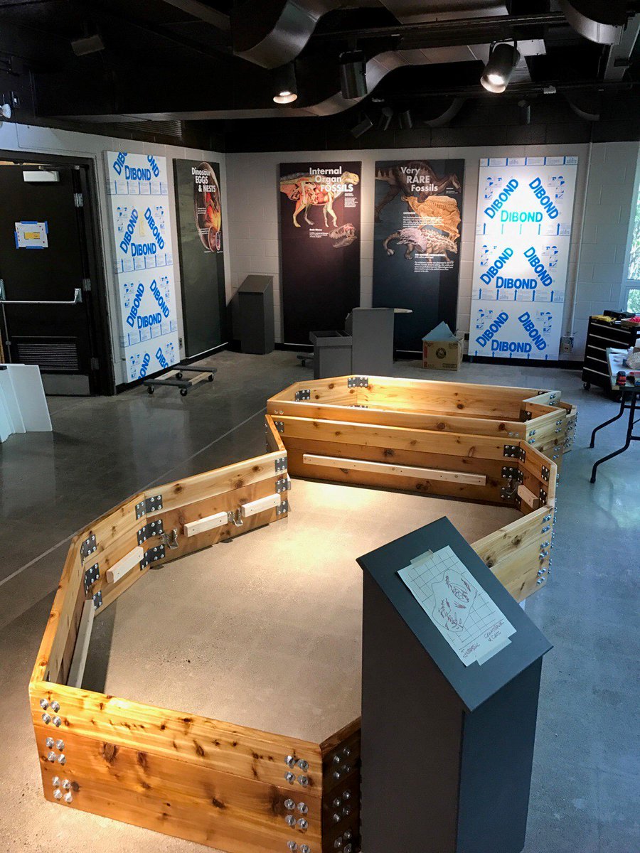 cranbrooksci's tweet photo. Construction is under way at our new exhibit, exploreLAB, opening Thanksgiving weekend! Visitors will discover dinosaurs and fossils at exploreLAB, featuring dig and lab areas for guests of all ages. For more info and pricing visit: https://t.co/95N17ek0Sj #exploreLAB #Fossils https://t.co/AuwuHfqHRy