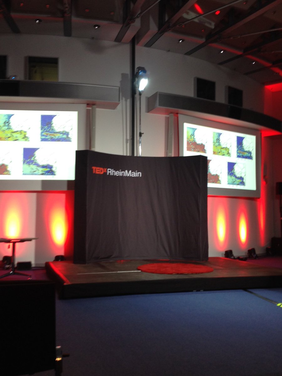 HayleyEversKing's tweet photo. Exciting! Love the #TEDxRM stage @eumetsat #thebluedot https://t.co/06CEczTnO5