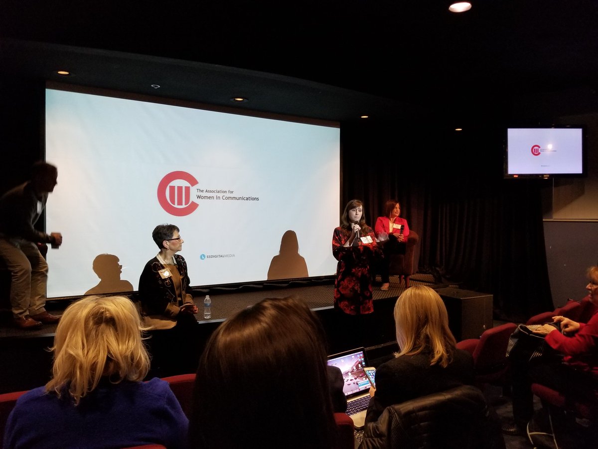 Whitney_McG's tweet photo. Emily and Grace making @FinnPartners proud at @DetroitAWC social media event! #awcchat #detroitpr https://t.co/QgTMPHvtir