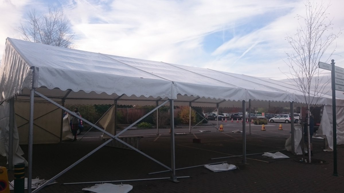 Marquee for this weekend's Christmas Food Market is going up! Join us this Saturday and Sunday for a weekend of delicious tastings including seasonal meats, bakes, festive drinks and much more bit.ly/2j1neFt <a href="/MonacoMarquees/">Monaco Marquees</a>