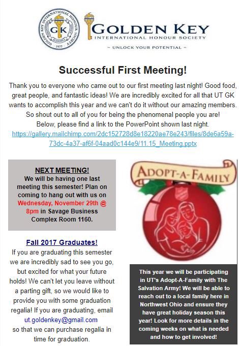 UT_GoldenKey's tweet image. #GK #GoldenKey #NextMeeting #AdoptAFamily #Graduation #UToledo 🚀 #Success