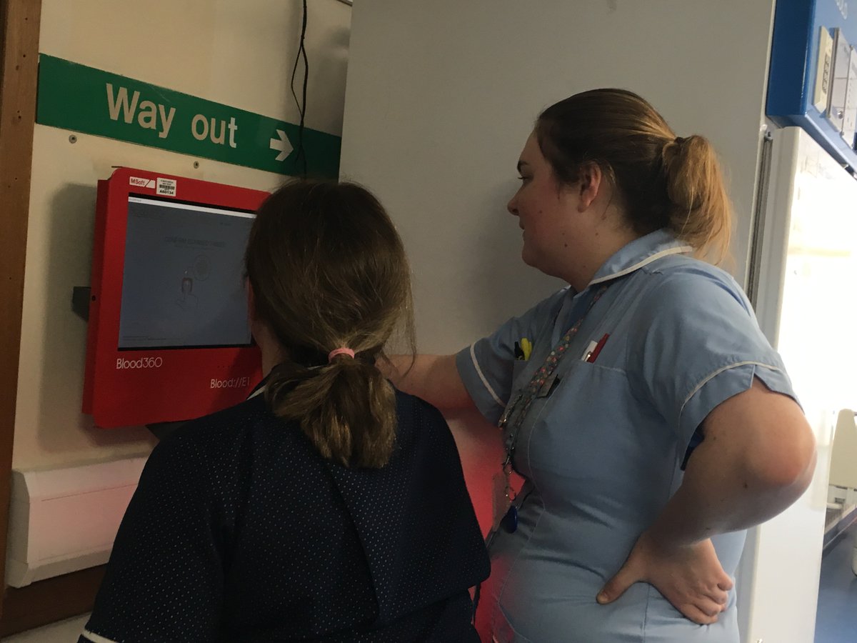 PHNTScan4Safety's tweet photo. Great to hear positive feedback from staff being trained on our new Blood Tracking Kiosks by @msoftesolutions #Scan4Safety https://t.co/JQceqqgFJb