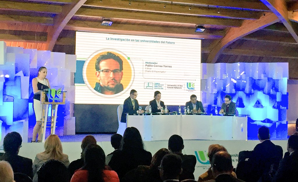 Patoizquierdo's tweet photo. Inicia panel de investigación con expertos Diana Velasco @URosario, @amendoza_up de @unipanamericana, Eduardo Chamorro de @uandresbello congreso #futurouniversidad   @UCooperativaCol  modera Pablo Correa https://t.co/ePTk0pk3DB