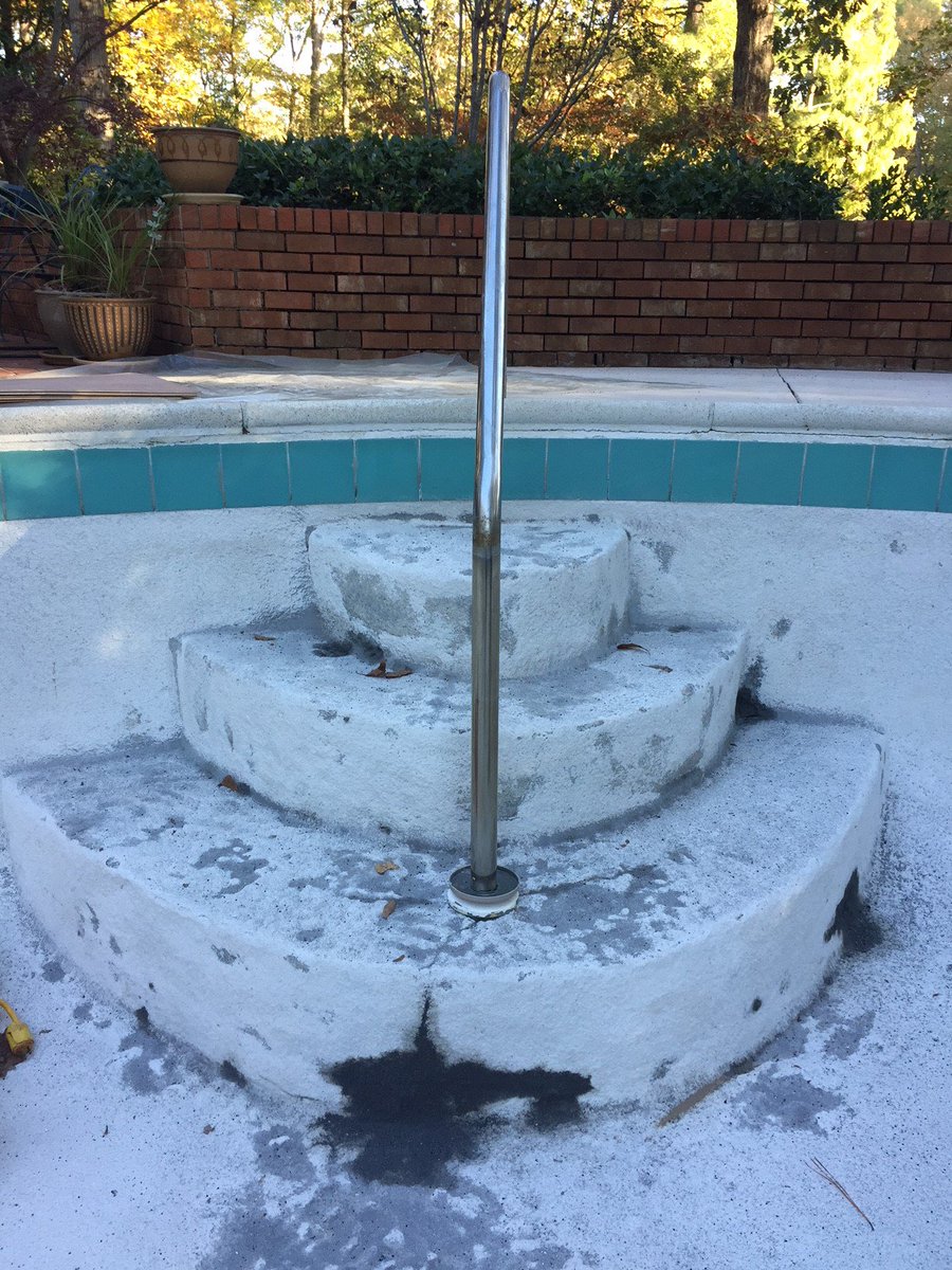 SpaAndPoolWorld's tweet image. #ClaytonBrittAndSonsInc is working on a #replaster in Cumberland Co.  Replacing tile, coping &amp;amp; replastering the pool.  Stay tuned for the "after" pictures.