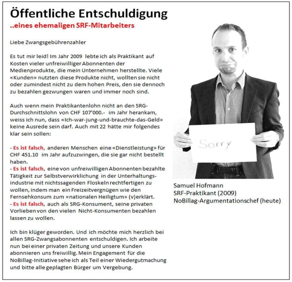 NoBillag tweet picture