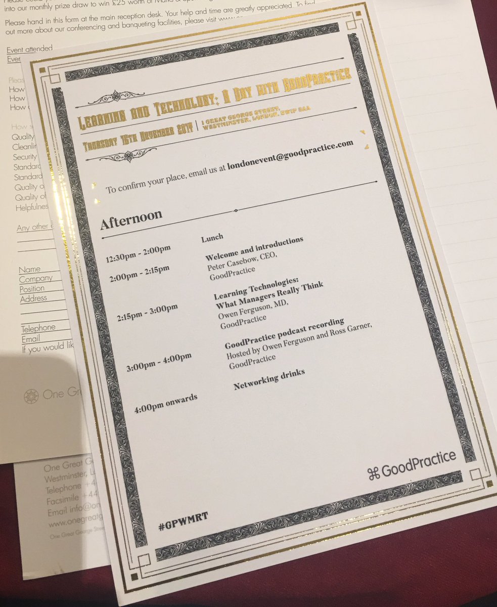 Super excited to be at the Learning Technology: A day with good practice session!#GPWMRT