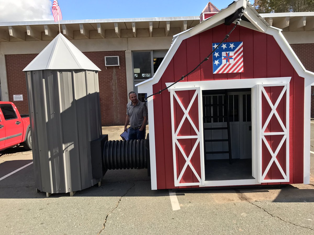 RobinBowers_CTE's tweet photo. This year the Home Builders playhouse of the year award goes to @SAHS_Patriots Carpentry! #ABSSCTE https://t.co/mxV65AZzdW