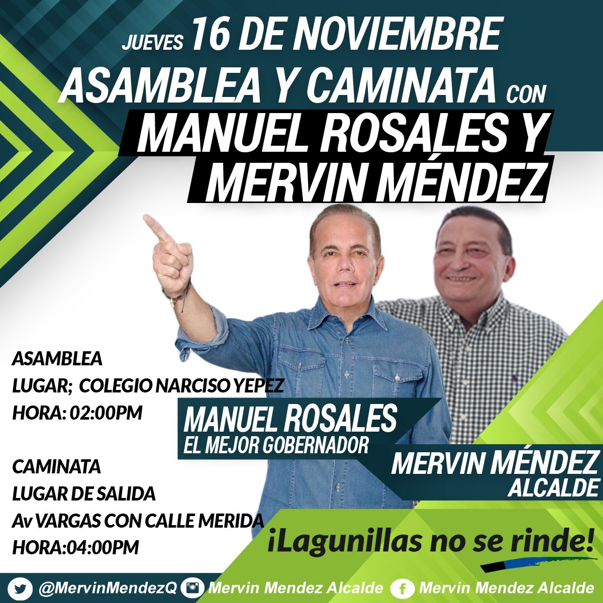 Hoy recibimos al próximo gobernador del estado zulia <a href="/manuelrosalesg/">Manuel Rosales</a> por el progreso de nuestro municipio y estado  #LaguniilasNoSeRinde #EnDefensaDelZulia #EnDefensaDeLagunillas