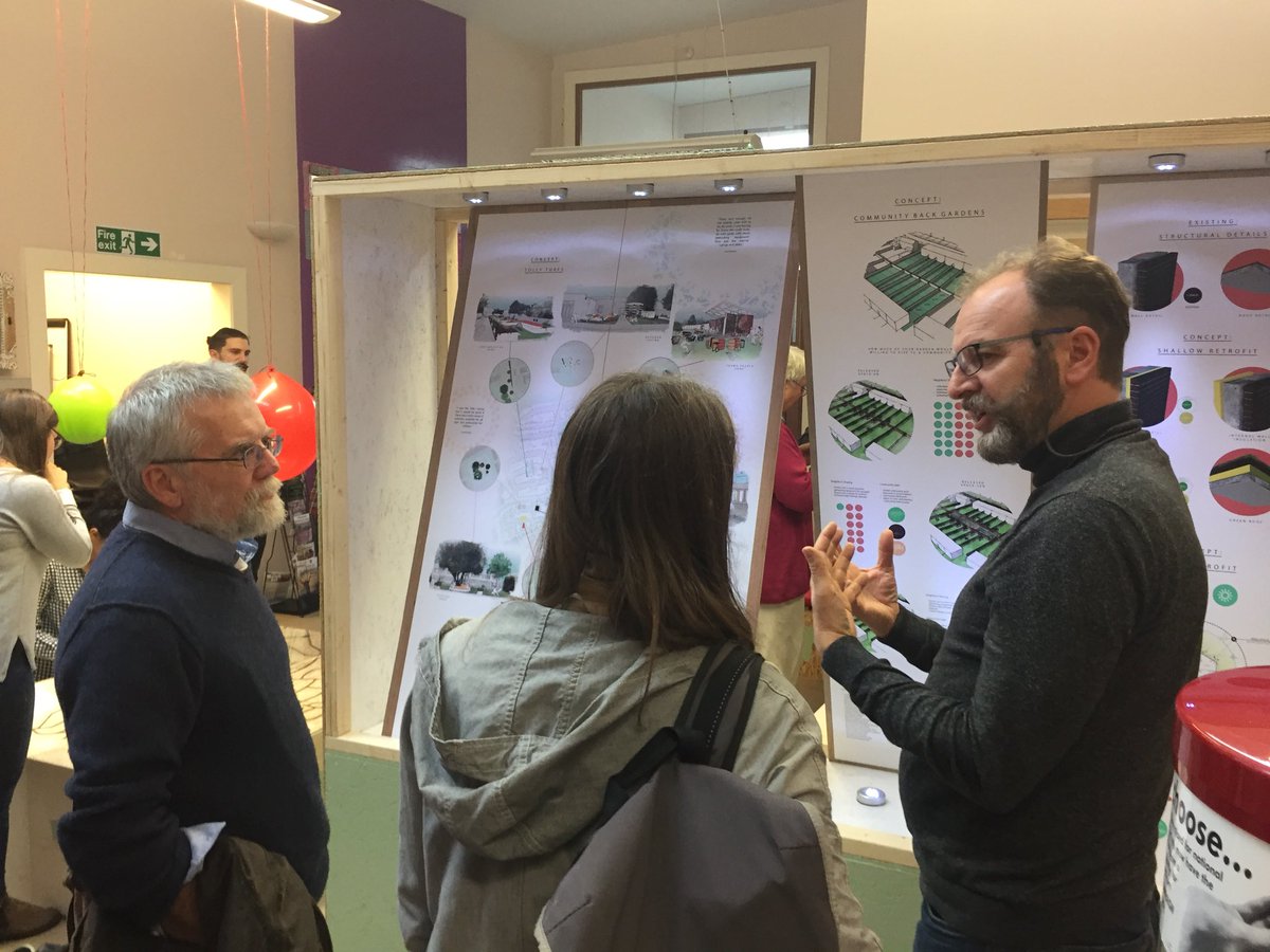 TomBostockArch's tweet photo. The Tolladine Collective exhibition is on! Discussing the history of Tolladine with the people who live there + showcasing sustainable ways of improving their homes! #liveworkmake #tolladine https://t.co/nBJRWEqTsH
