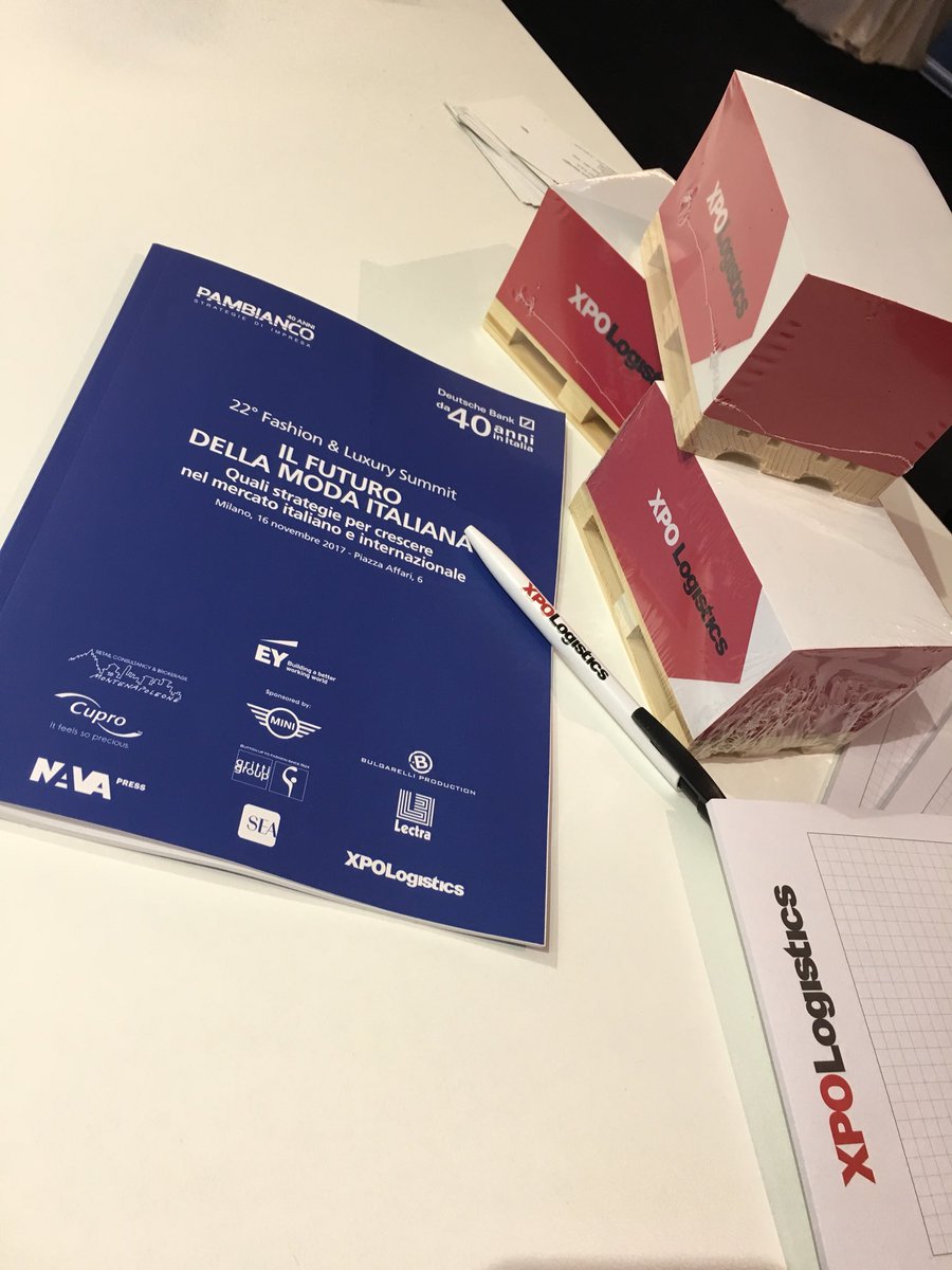 XPOLogistics_It's tweet photo. Contenti di aver partecipato al summit Pambianco-Deutsche Bank. Fondamentale per noi essere al passo con le nuove tendenze del #fashion in #Italia per offrire soluzioni innovative ai nostri clienti. @pambianconews #PambiancoDBSummit #WeAreXpo https://t.co/K9wDQtXrUA