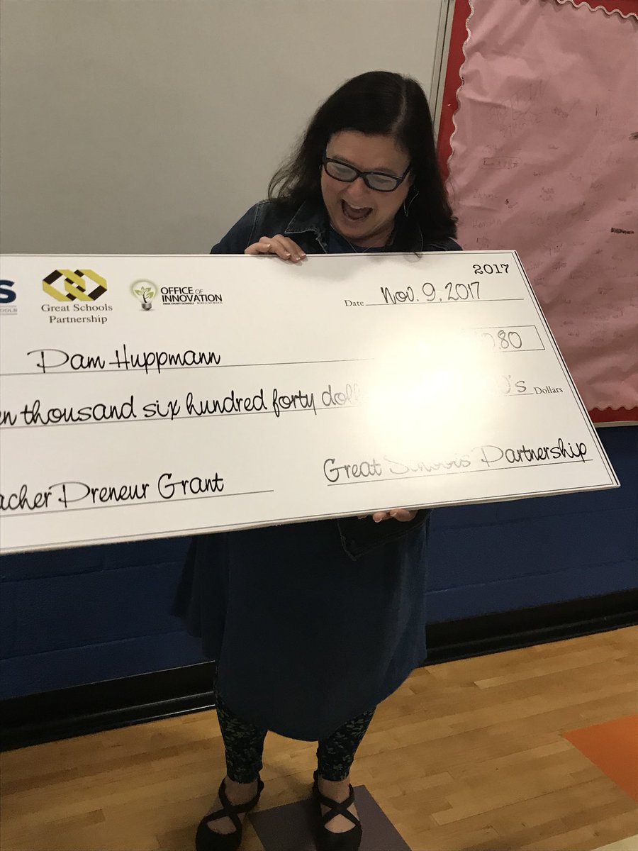HVES_Hawks's tweet photo. Proud of our amazing technology teacher Pam Huppman for receiving a TeacherPreneur Grant this morning!! We are so blessed to have her! https://t.co/b7zBC68INA