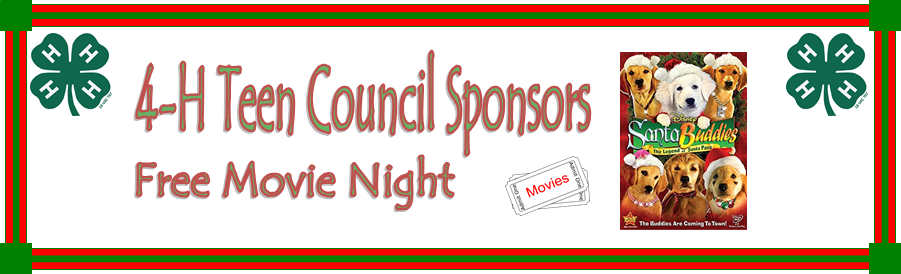 FREE movie night sponsored by Moore County 4-H Teen Council! The movie will be "Santa Buddies: The Legend of Santa Paws." Light refreshments including hot cocoa and popcorn will be served. Please RSVP by calling 910-947-3188.
facebook.com/events/2911685…