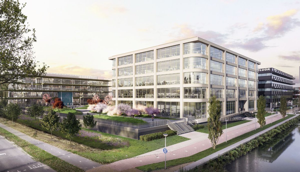 IMd_ingenieurs's tweet photo. Nieuw state-of-the-art hoofdkantoor voor @Danone Nederland in #Hoofddorp. Het nieuwe kantoor heeft een sterke focus op duurzaamheid en gezondheid. Ontwikkeling: RED Company, architect: @Powerhouse_Co, constructie: @IMd_ingenieurs. Meer info: https://t.co/2yGZPx6jV1. https://t.co/jpQ4vexlr4