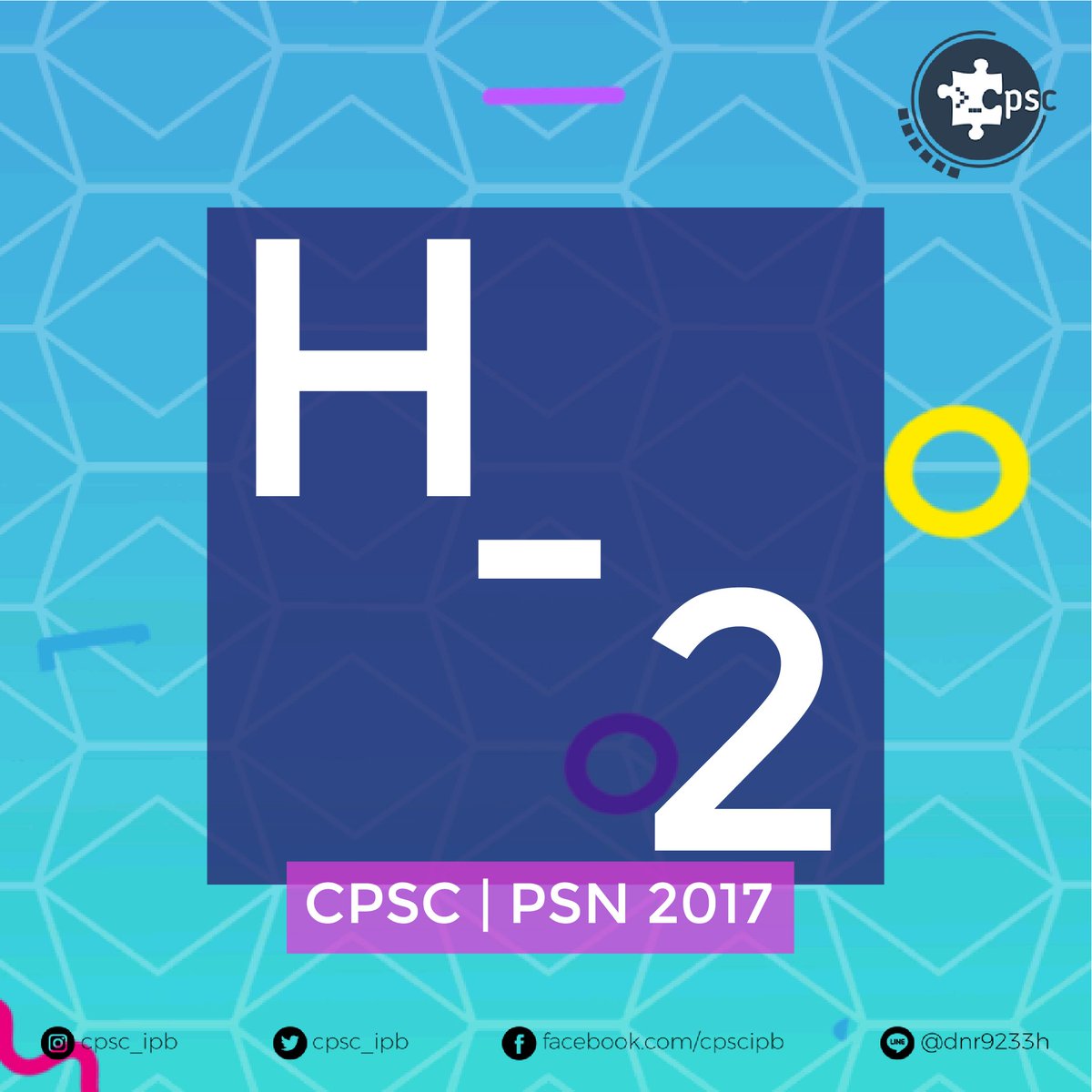 CPSC_IPB's tweet photo. [H-2 CPSC PSN 2017]

Halo Saintis Muda!

Tinggal DUA HARI LAGI menuju Pesta Sains Nasional 2017 dengan mengundang siswa/i SMA se-Indonesia untuk berkompetisi dalam CPSC pada 18-19 November.
Nikmati pula meriahnya PSN dengan para tokoh inspiratif dan berbagai bintang tamu keren. https://t.co/7Eahmktz1C