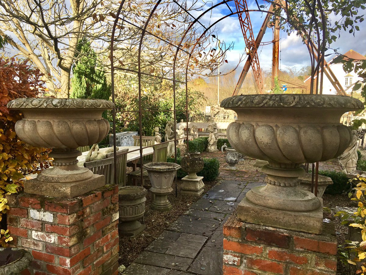 Stunning pair of Pulham Urns just arrived <a href="/GardenArtPlus/">Garden Art Plus Ltd</a> <a href="/barrsyard/">Katie Nettleton</a>