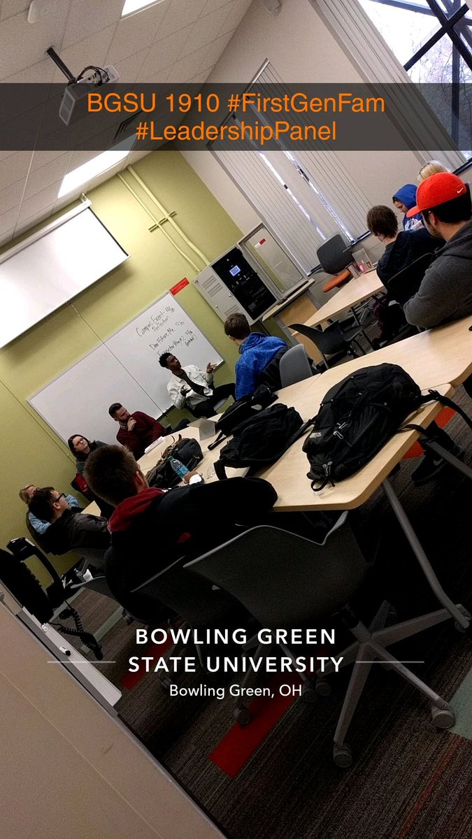 BGSUFirstGenFam's tweet photo. Huge shout out to Megan, Harper, Agassy, & Avery for spending time with us today to talk #leadership #FirstGenFam #BGSU @VPSAGibson @BGSU_UAO @alphaxibg @BGSUActivities https://t.co/cyXAPV4R0A