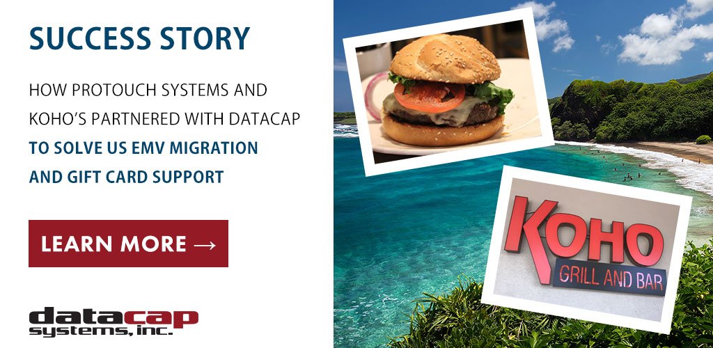 DatacapSystems's tweet photo. Partner Success Story: How @ProTouchSystems and Koho's partnered with Datacap to solve US EMV Migration and Gift Card Support https://t.co/UKi1vZ7Uzu @IngenicoNA #IngenicoiPP320 #NETePay #GIFTePay #payments #EMV #Partnersuccess https://t.co/td72njglwE