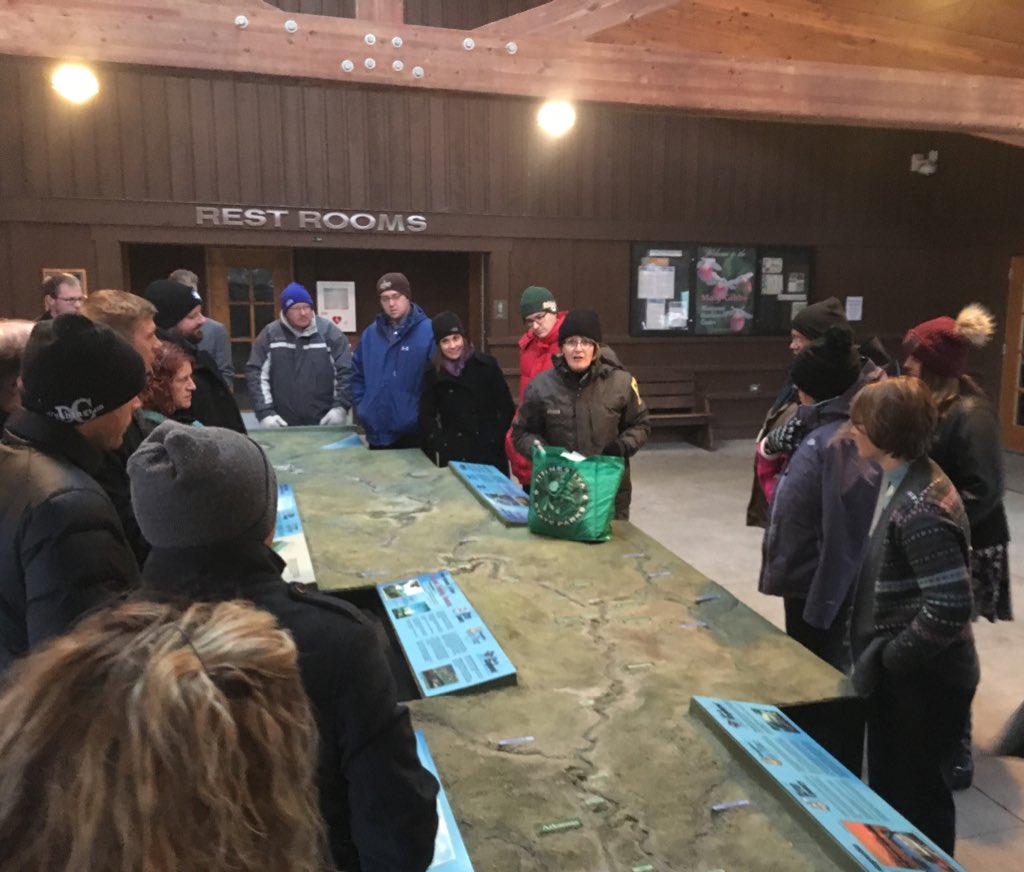 MARLprogram's tweet photo. It's a chilly MARL morning touring the Mississippi Headwaters. Thanks    to our passionate guide Connie Cox. #MARLClassIX https://t.co/XpndaMkGWN
