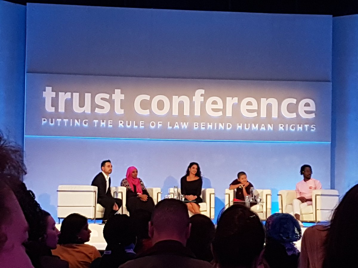 A Kenyan female soccer player and activist,  a Saudi female mountaineer who climbed Everest, a Kung-Fu nun from Nepal, and a Nigerian LGBT activist. Not sure I've ever sat in front of a more inspirational group of individuals #trustconf17