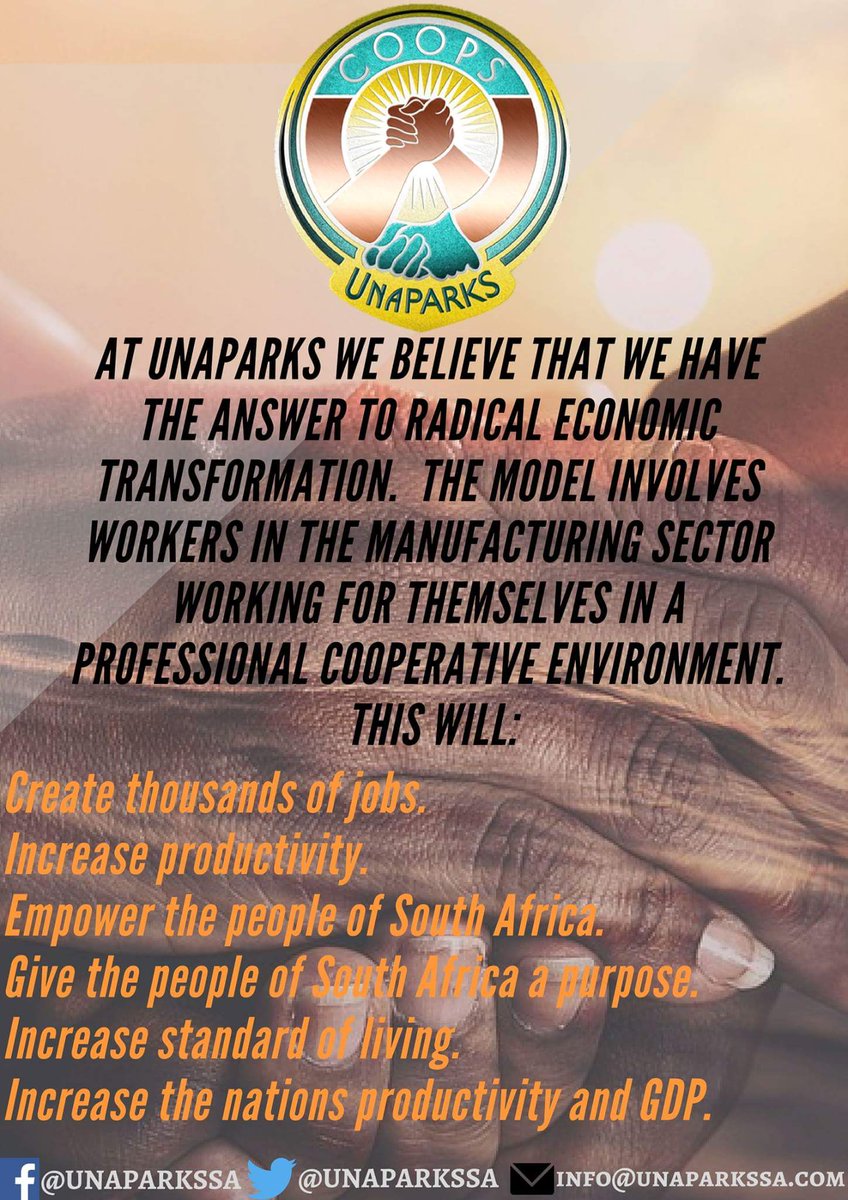 UNAPARKSSA's tweet photo. @UNAPARKSSA is seeking international and local involvement to move South Africa forward... Like and re tweet this post to be part of change https://t.co/lCsVf4DahZ