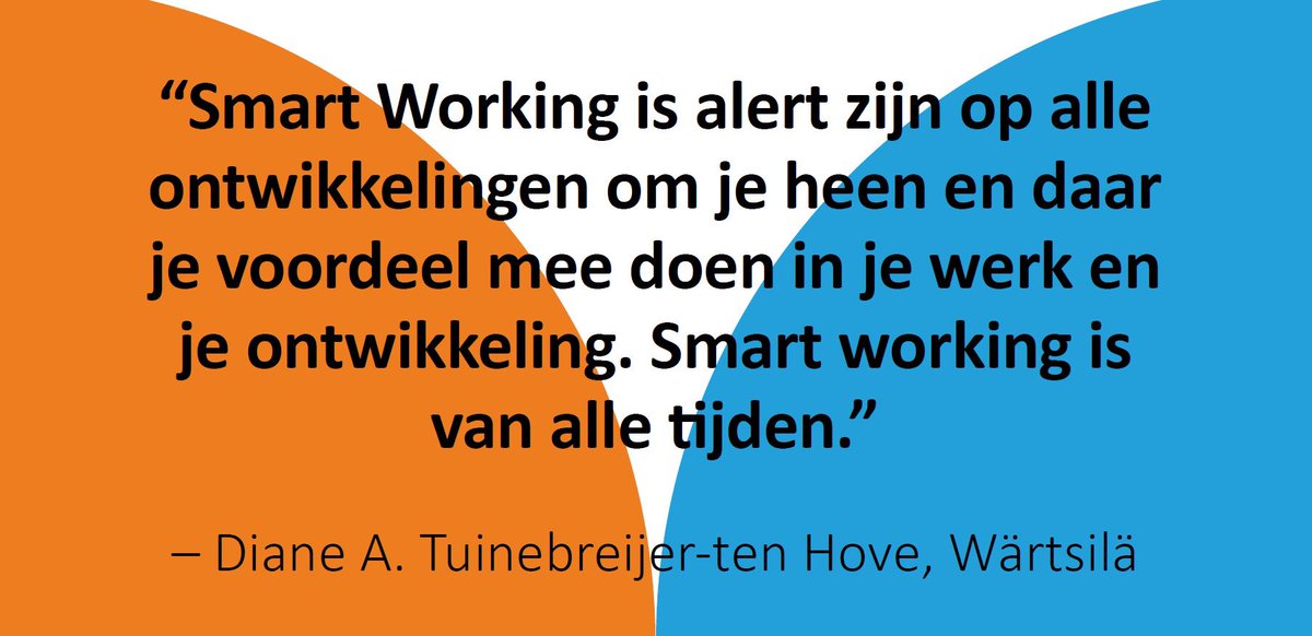 Wat is #smartworking volgens <a href="/wartsilacorp/">Wärtsilä Corporation</a> #smartworkingdinner #fmejaarevent