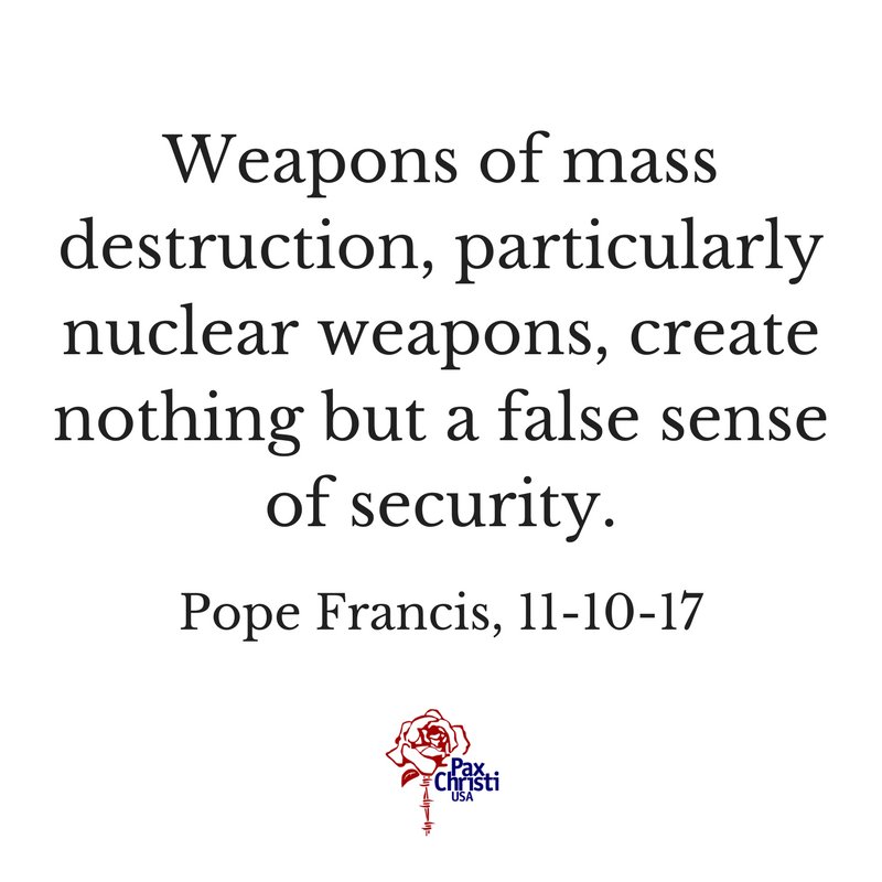 PaxChristiUSA's tweet photo. #nuclearweapons #peace #nodeterrence https://t.co/VNbbK7RPcy