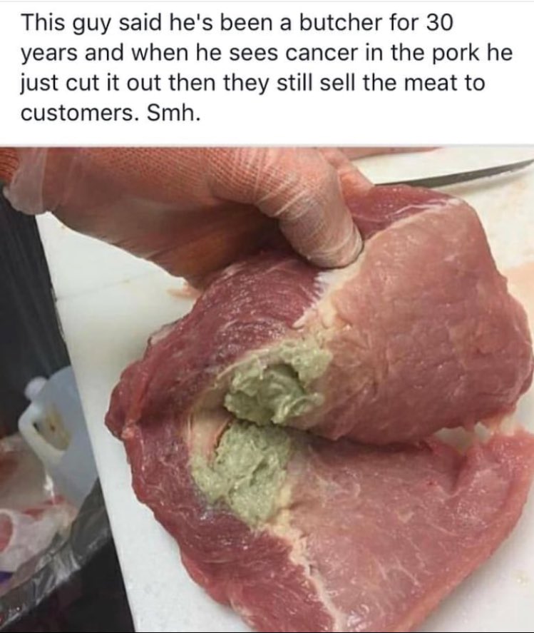I worked in a meat market for 5 years, this is very true.