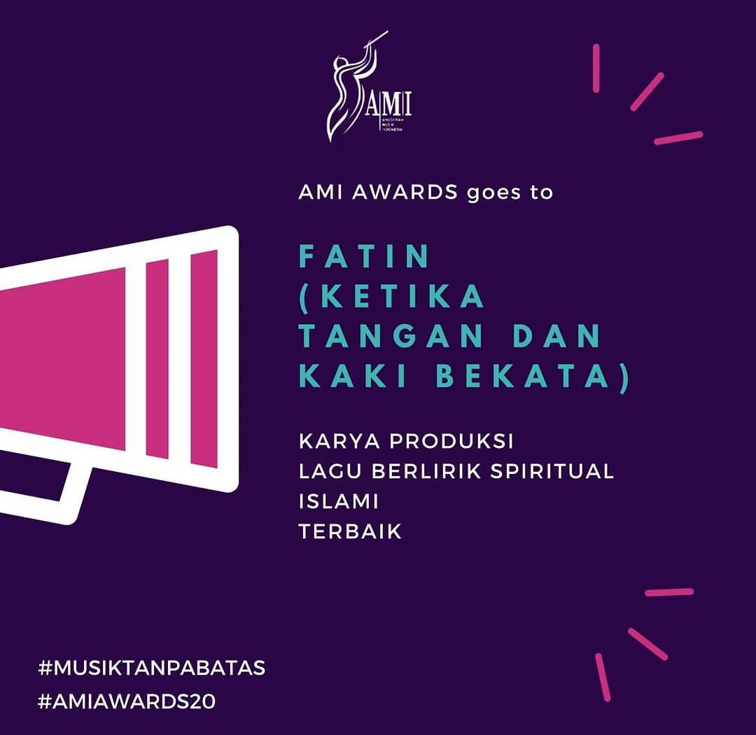 Alhamdulillah! <a href="/FatinSL/">Fatin Shidqia Lubis</a> 😍
Terimakasih <a href="/AMIawards/">AMIawards</a> atas Apresiasinya &amp; Thanks semuanya atas dukungannya » youtu.be/kUpAKvxPxts #AMIawards20