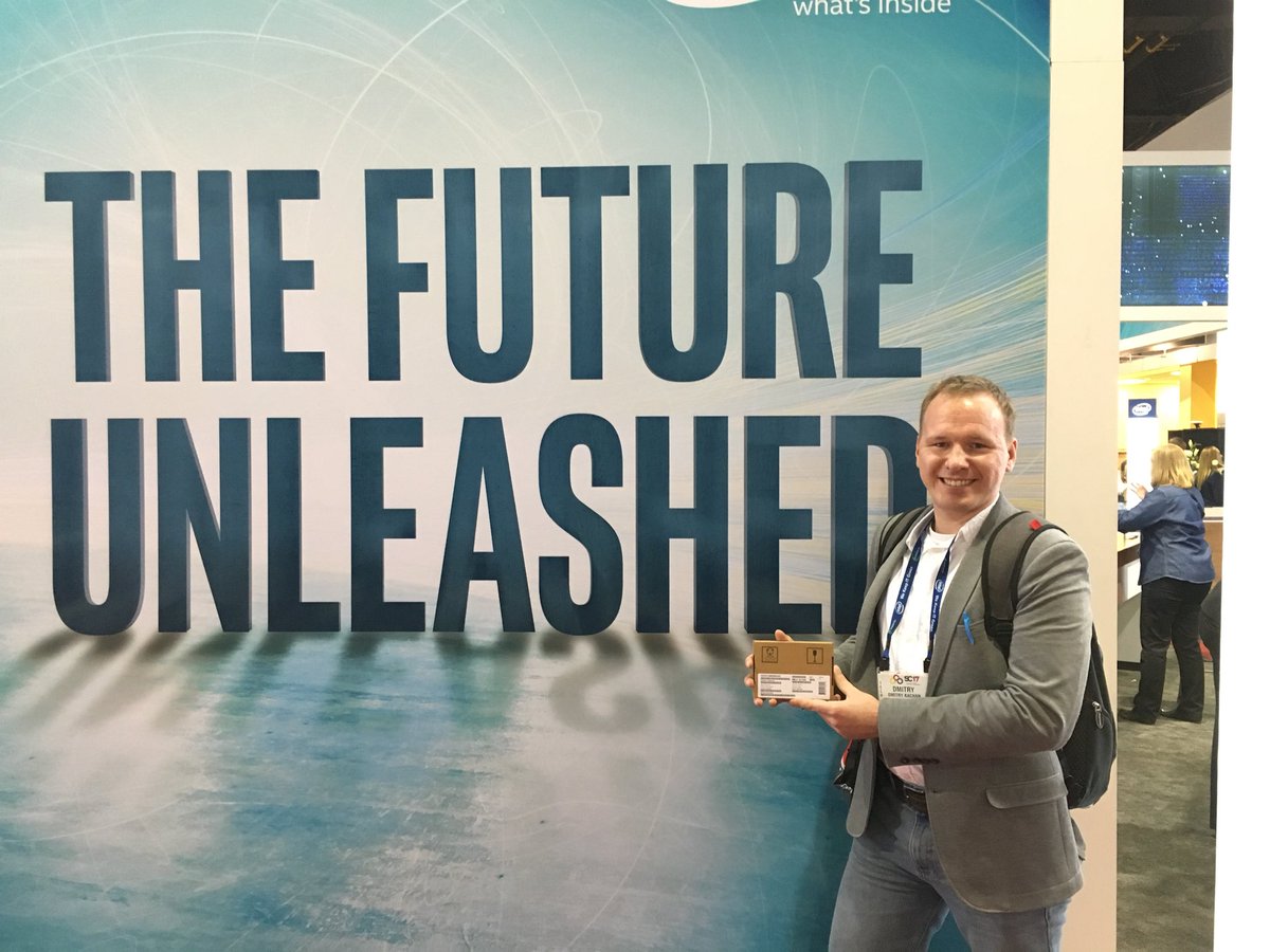 RussBeutler's tweet photo. Congratulations to our tweet challenge winner! @dskachan #sc17 #moderncode #intelHPC #iamintel https://t.co/SMmeZQcDFw