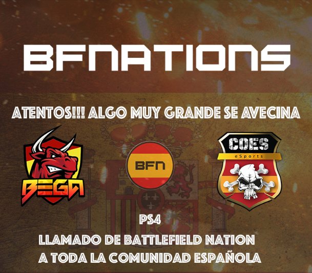 COES_BF1's tweet photo. Atentos todos los jugadores de la Comunidad Española. Algo MUY GRANDE SE AVECINA!
#BattlefieldNation
#ComunidadEspañolaDeBattlefield https://t.co/WLF1TDy4wy