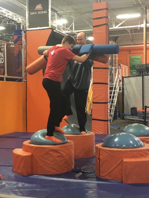 8thBernardSS's tweet photo. A student’s dream..... so much fun on the field trip today. #skyzone2017 @BernardMiddle #patriotpower https://t.co/a44fbrAwOw
